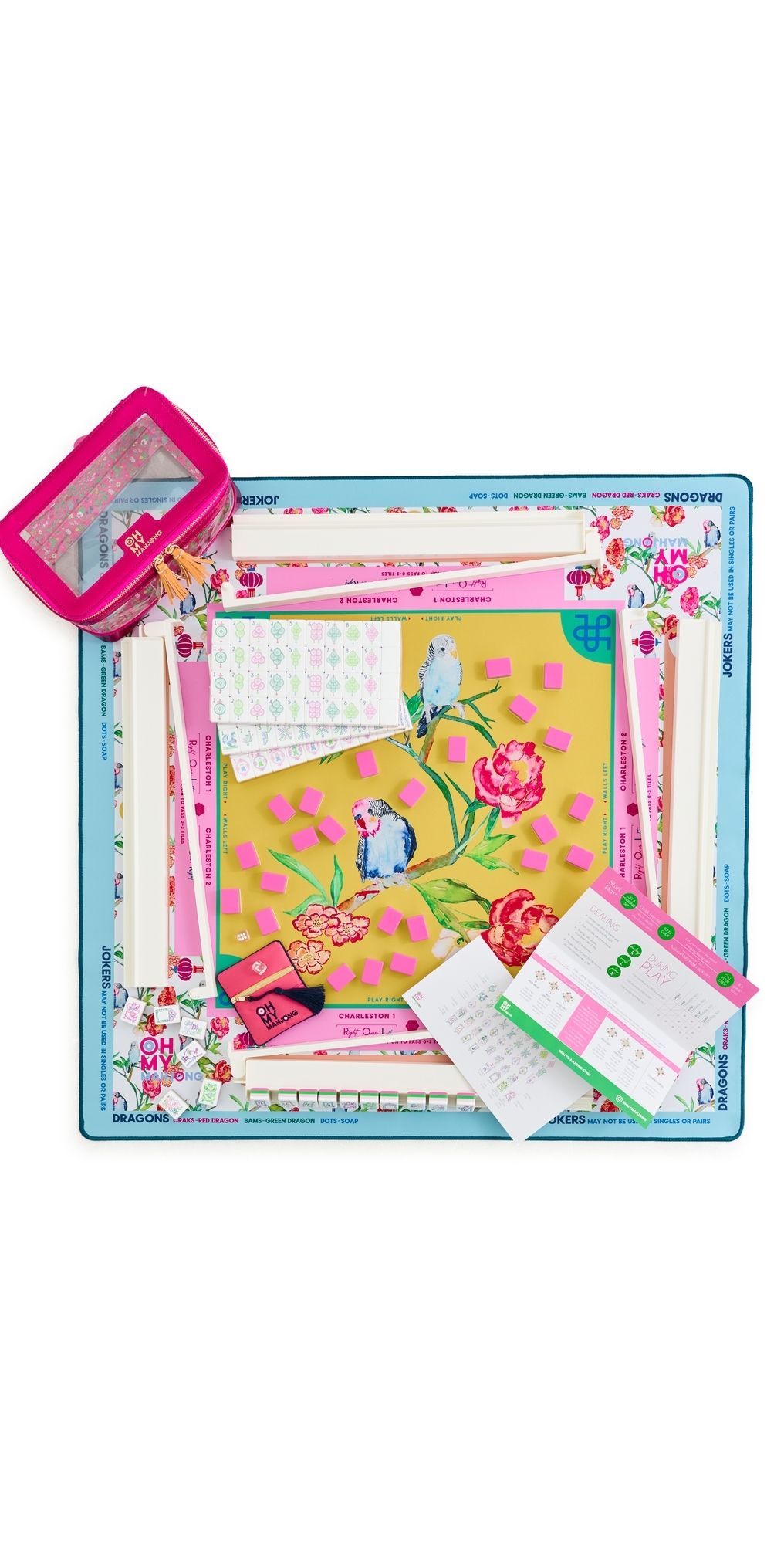 Oh My Mahjong Amara Mahjong Set Magenta One Size