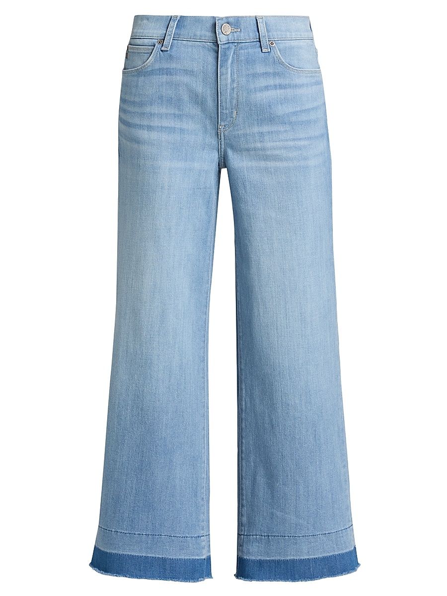 Women's Rafaella Stretch-Denim High-Rise Crop Jeans - Light Indigo - Size 32