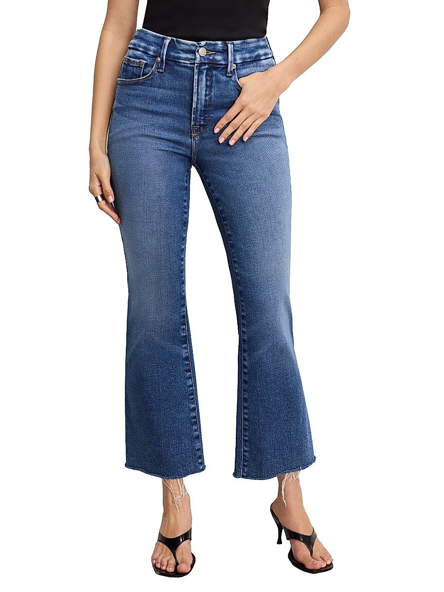 Women's Soft Tech Good Legs Crop Mini Boot Jeans - Indigo - Size 8