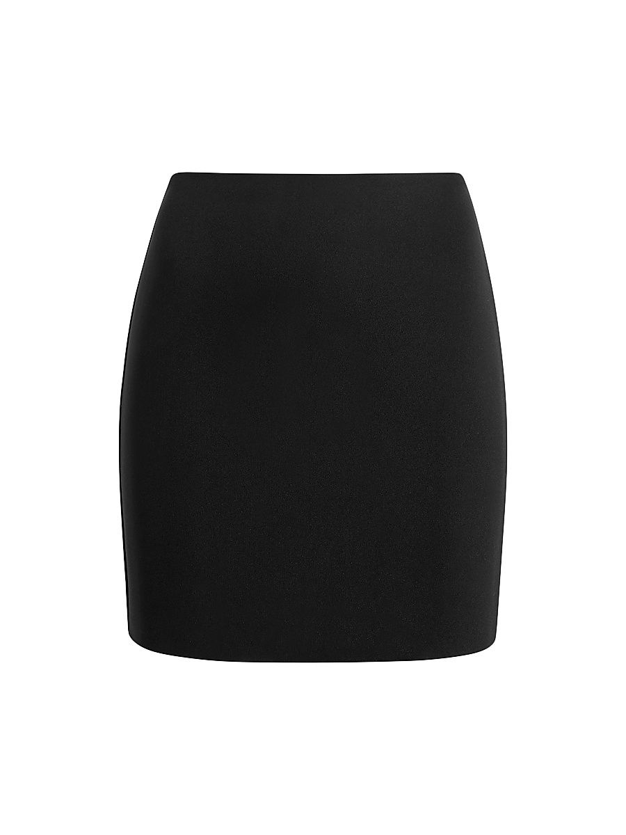 Women's Neoprene Micro-Mini Skirt - Black - Size XL