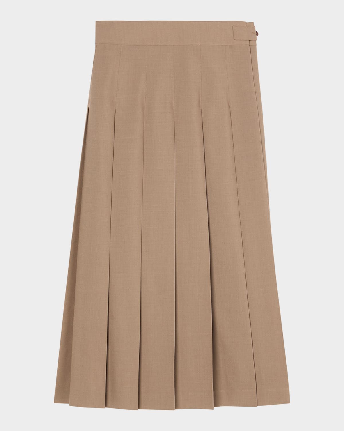 Pleated Wrap Skirt