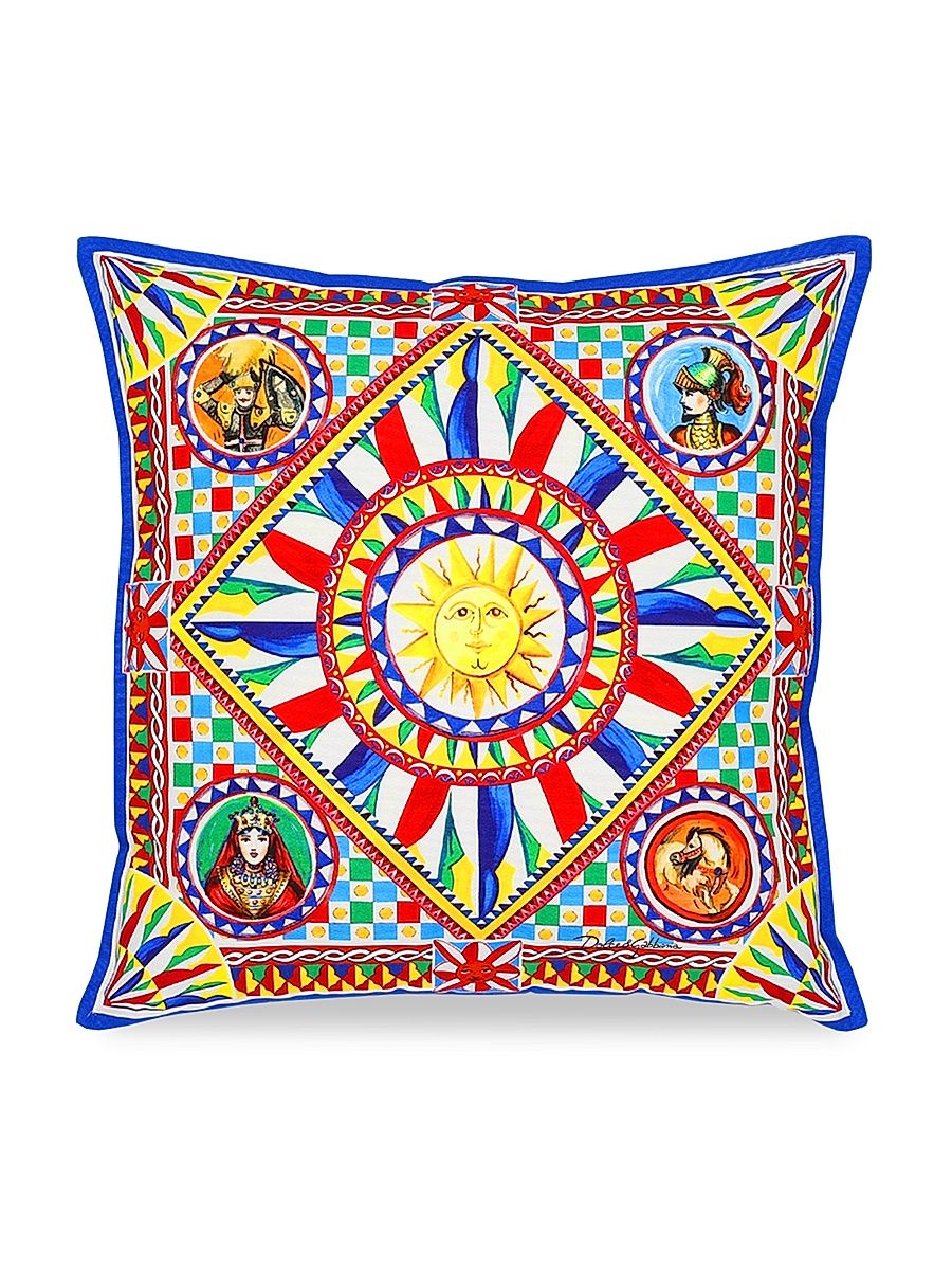 Carretto Canvas Cushion - Red