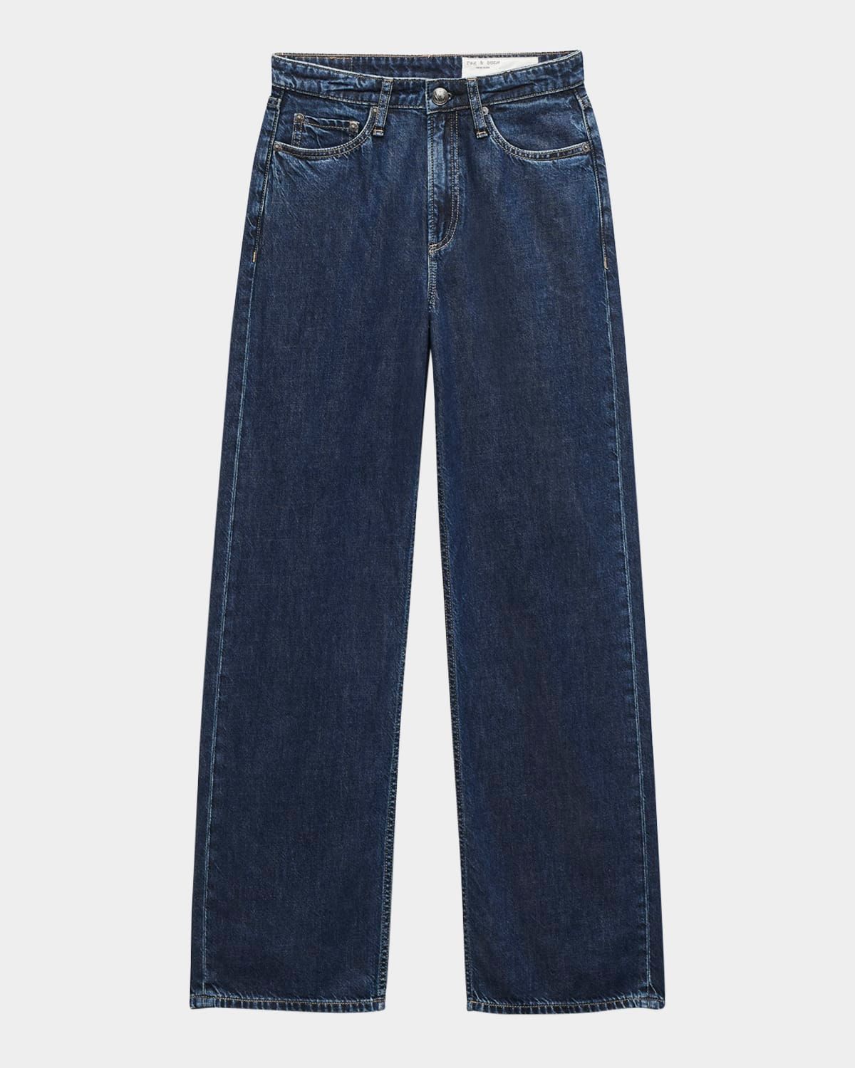 Featherweight Logan Mid-Rise Wide Jeans