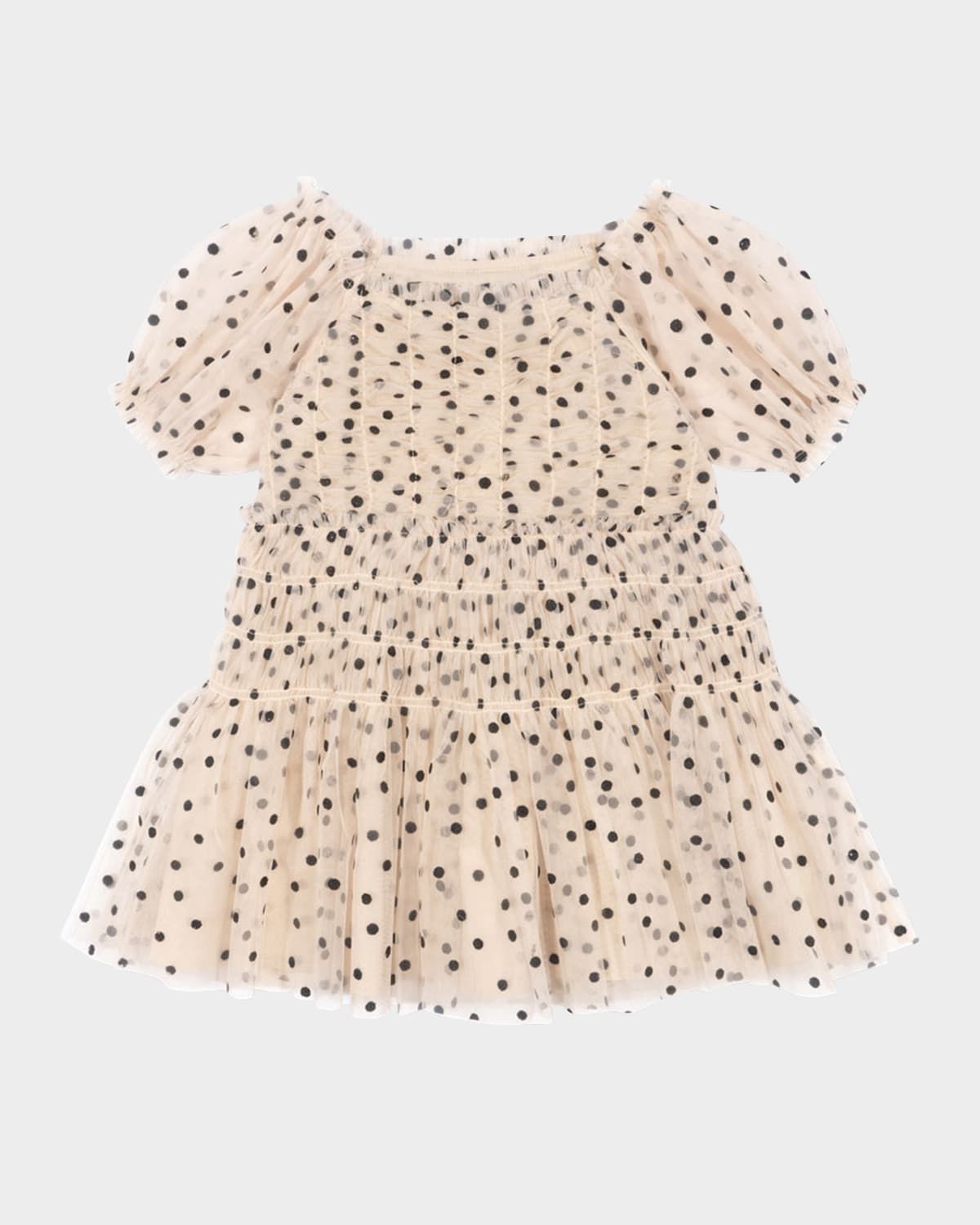 Girl & apos;s Charlene Polka Dot Tulle Dress, Size 18M-10