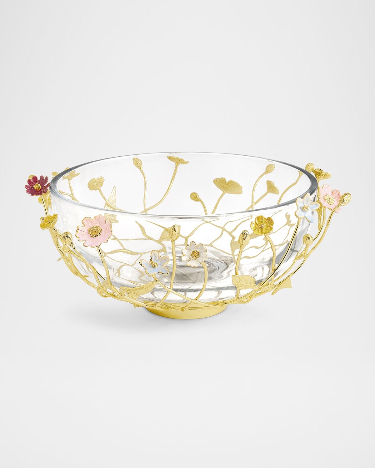 Wildflowers Serving Glass Bowl