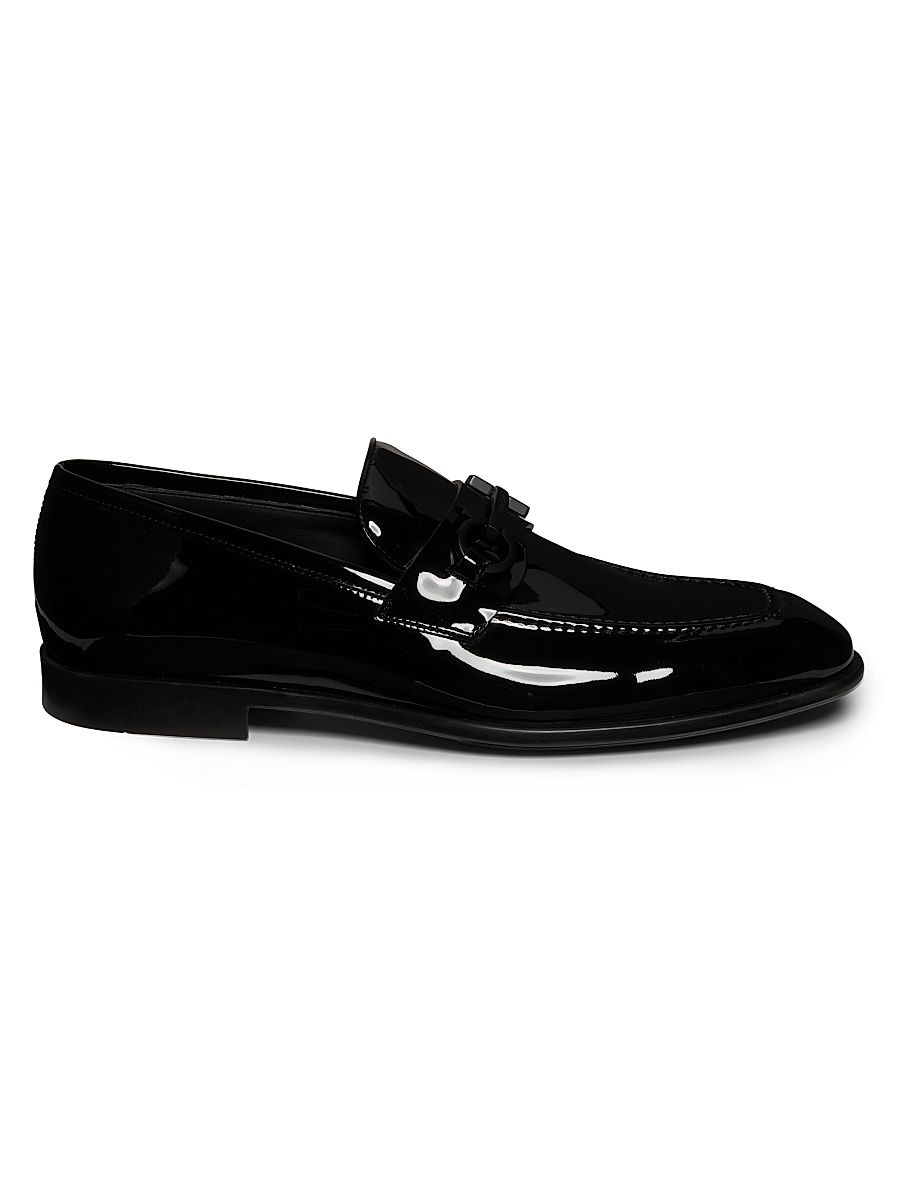 Men's Foster Patent Leather Loafers - Nero - Size 12
