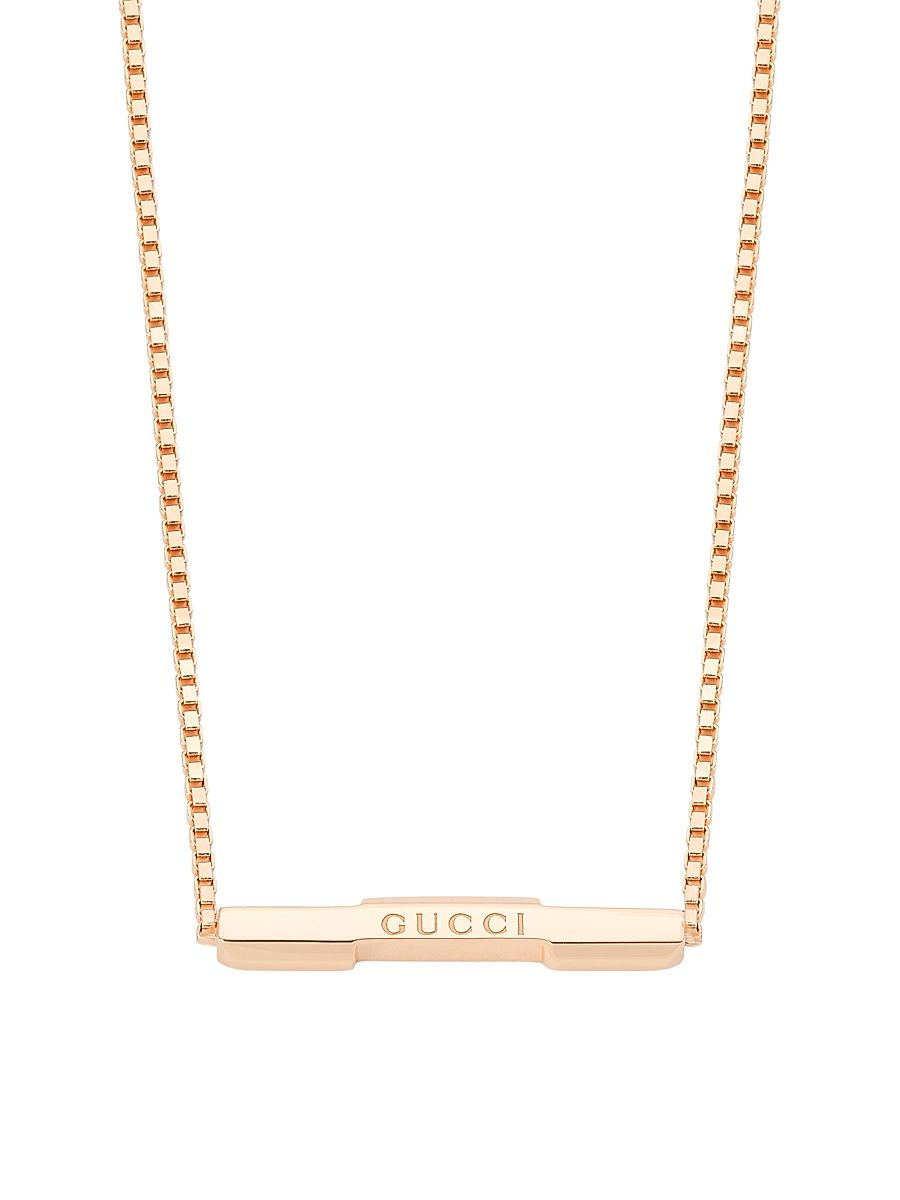Women's Link To Love 18K Rose Gold Necklace - Pink Gold