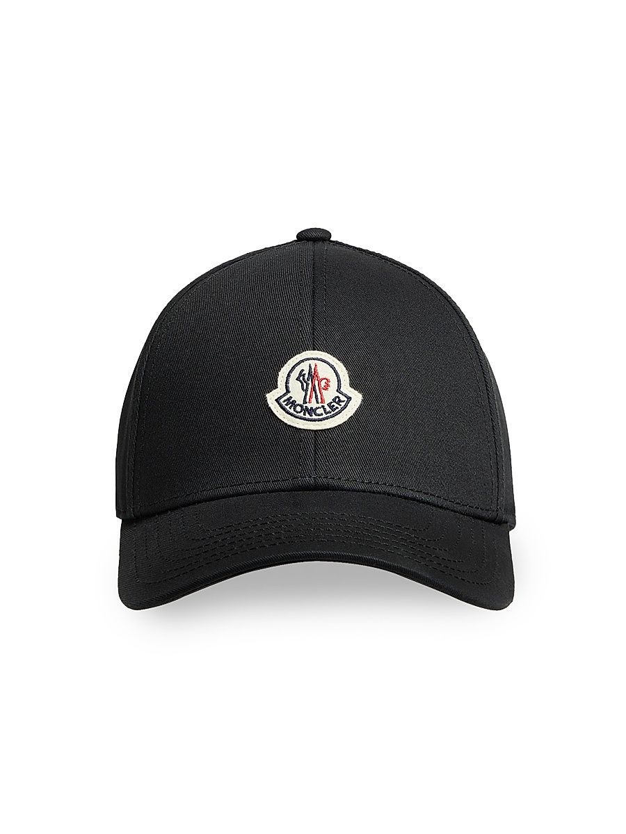 Men's Baseball Hat in Cotton Gabardine - Black