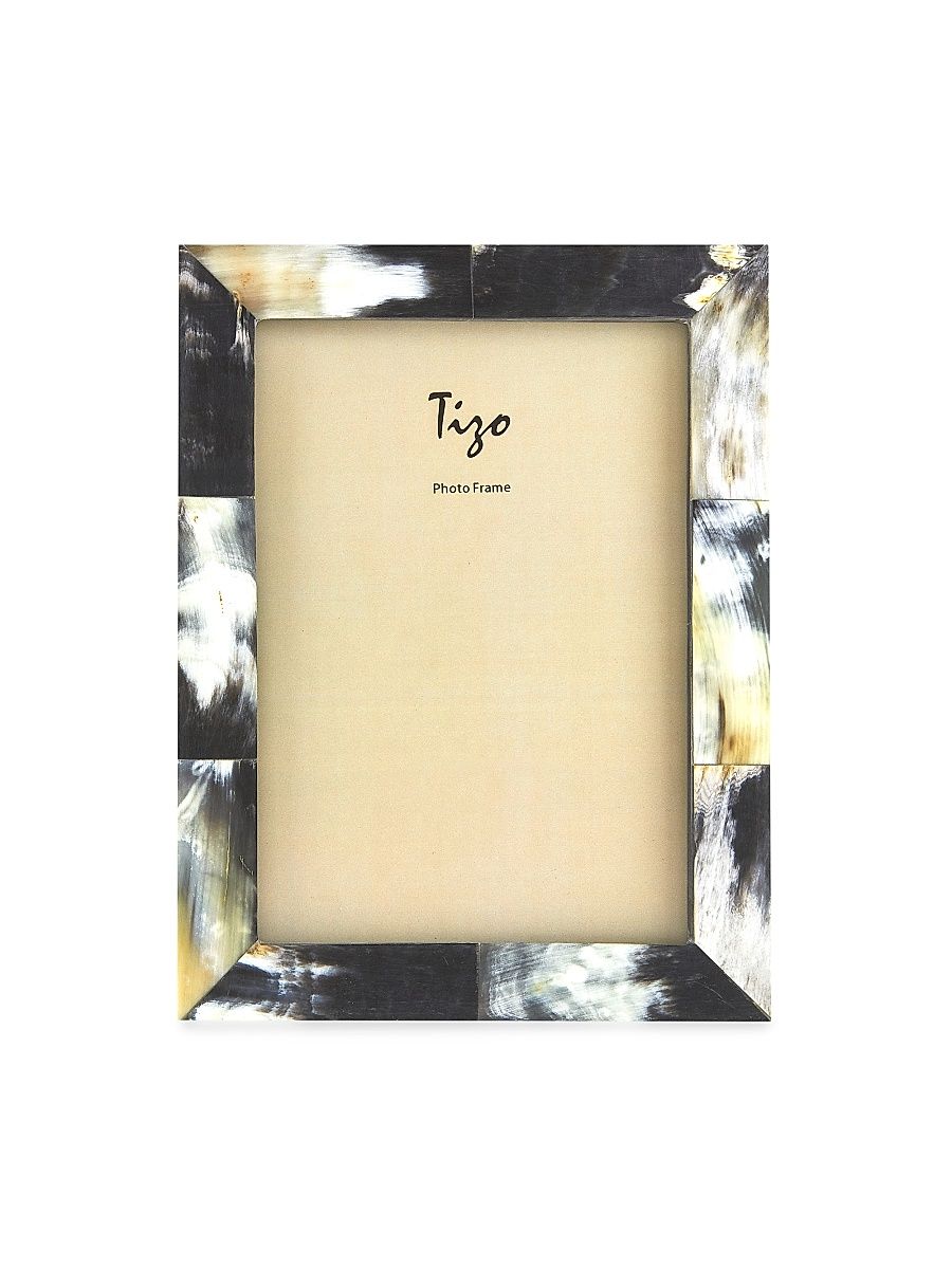 Two-Tone Horn Frame - Black Tan - Size 5'' x 7''