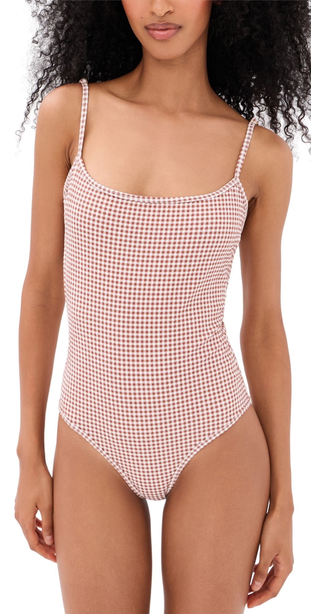 Hill House Home The Emerson One Piece Rust Gingham M