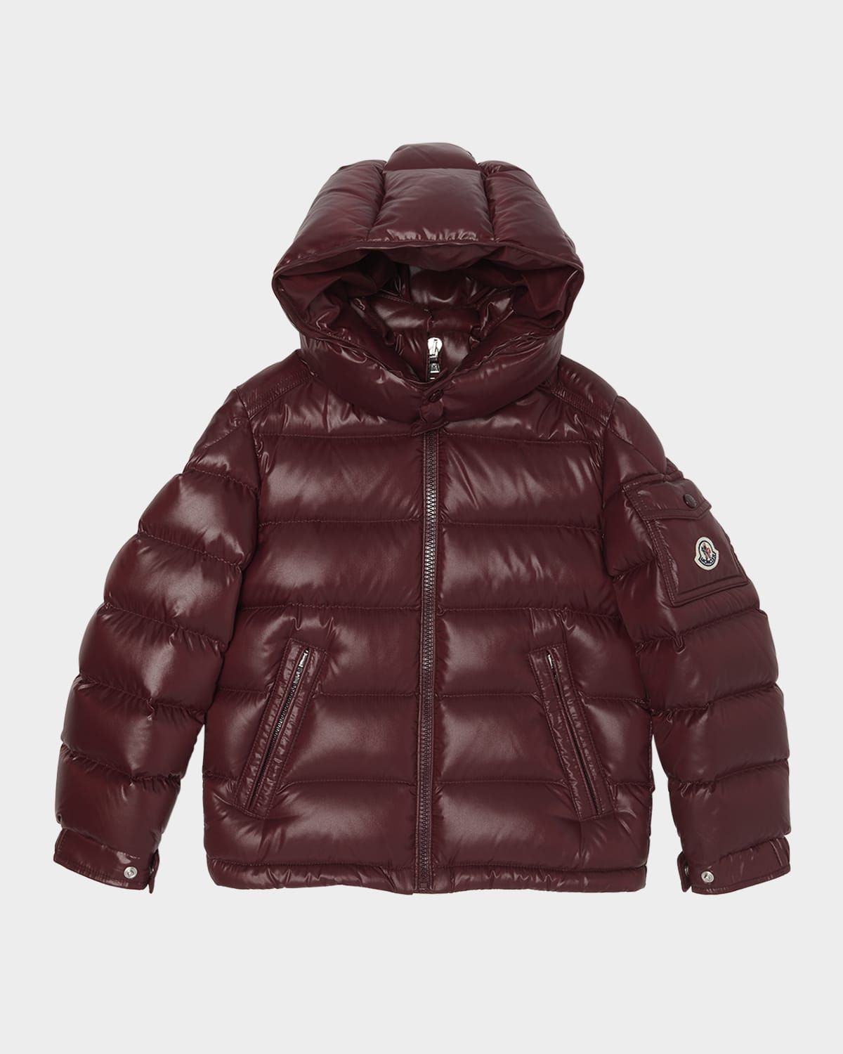Boy & apos;s Maya Hooded Short Down Jacket, Size 4-6