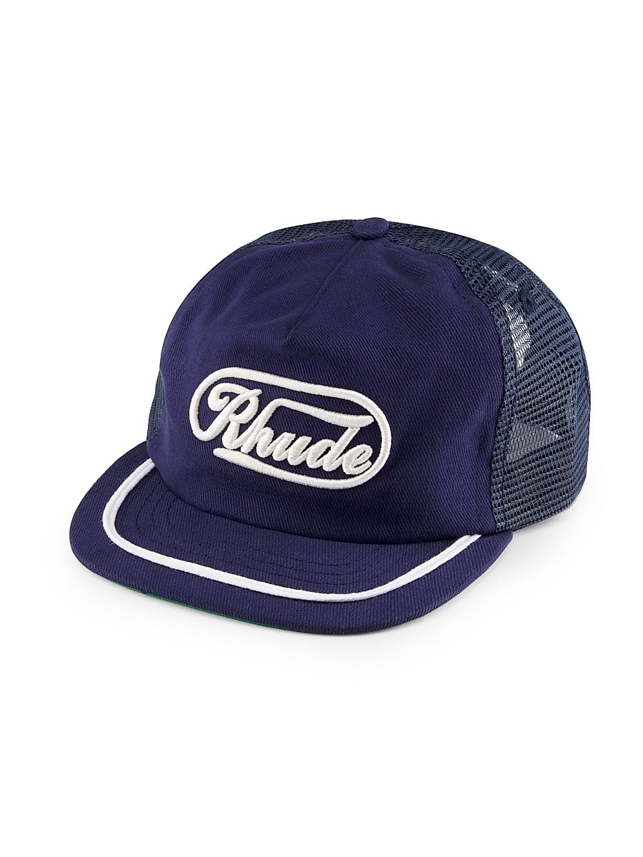 Men's Logo Trucker Hat - Navy White