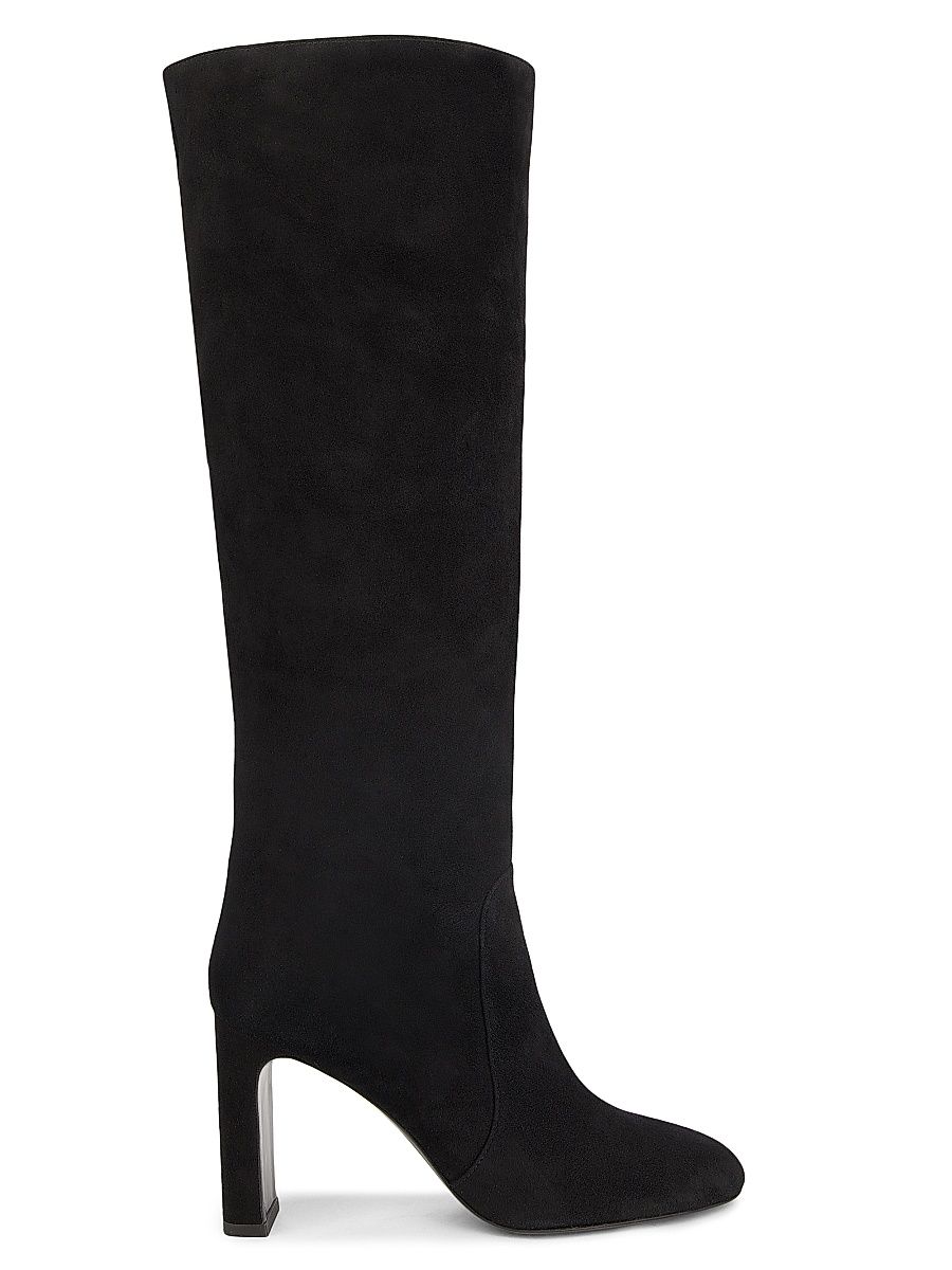 Women's Babette Tubo 85MM Suede Boots - Black - Size 9