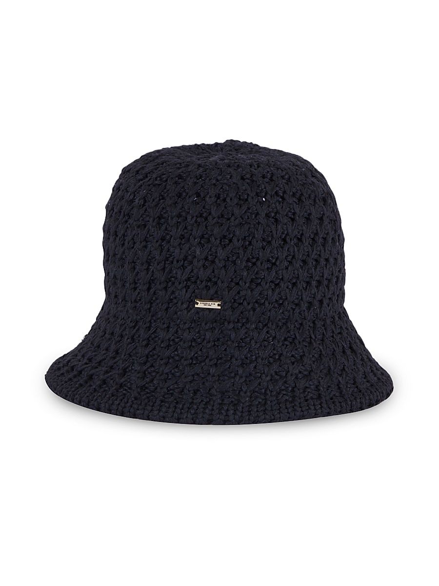 Women's Anais Logo Bucket Hat - Black