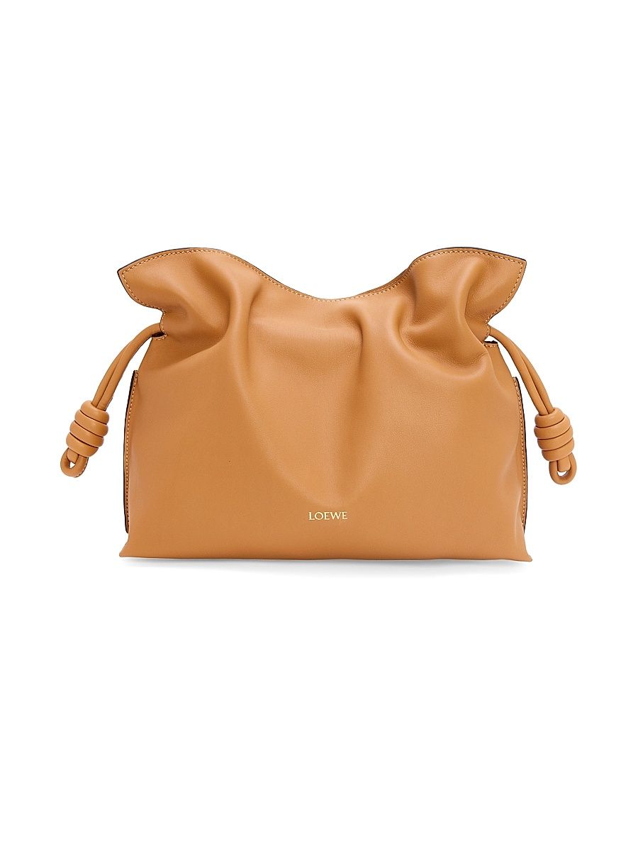 Women's Flamenco Medium Leather Clutch - Squirrel