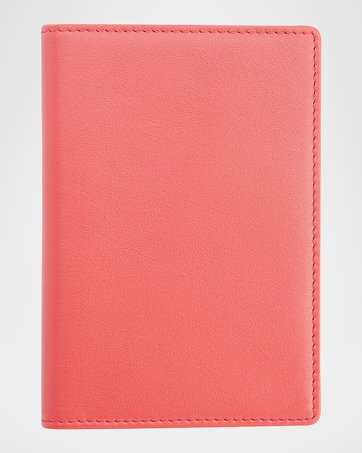 Personalized Leather RFID-Blocking Passport Wallet with Vaccine Card Pocket