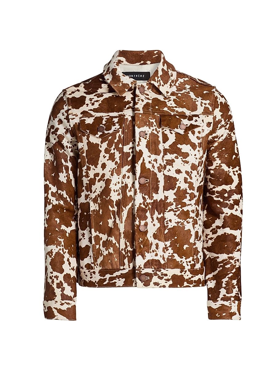 Men's Dean Cowhide Leather Jacket - Cowhide - Size XXL