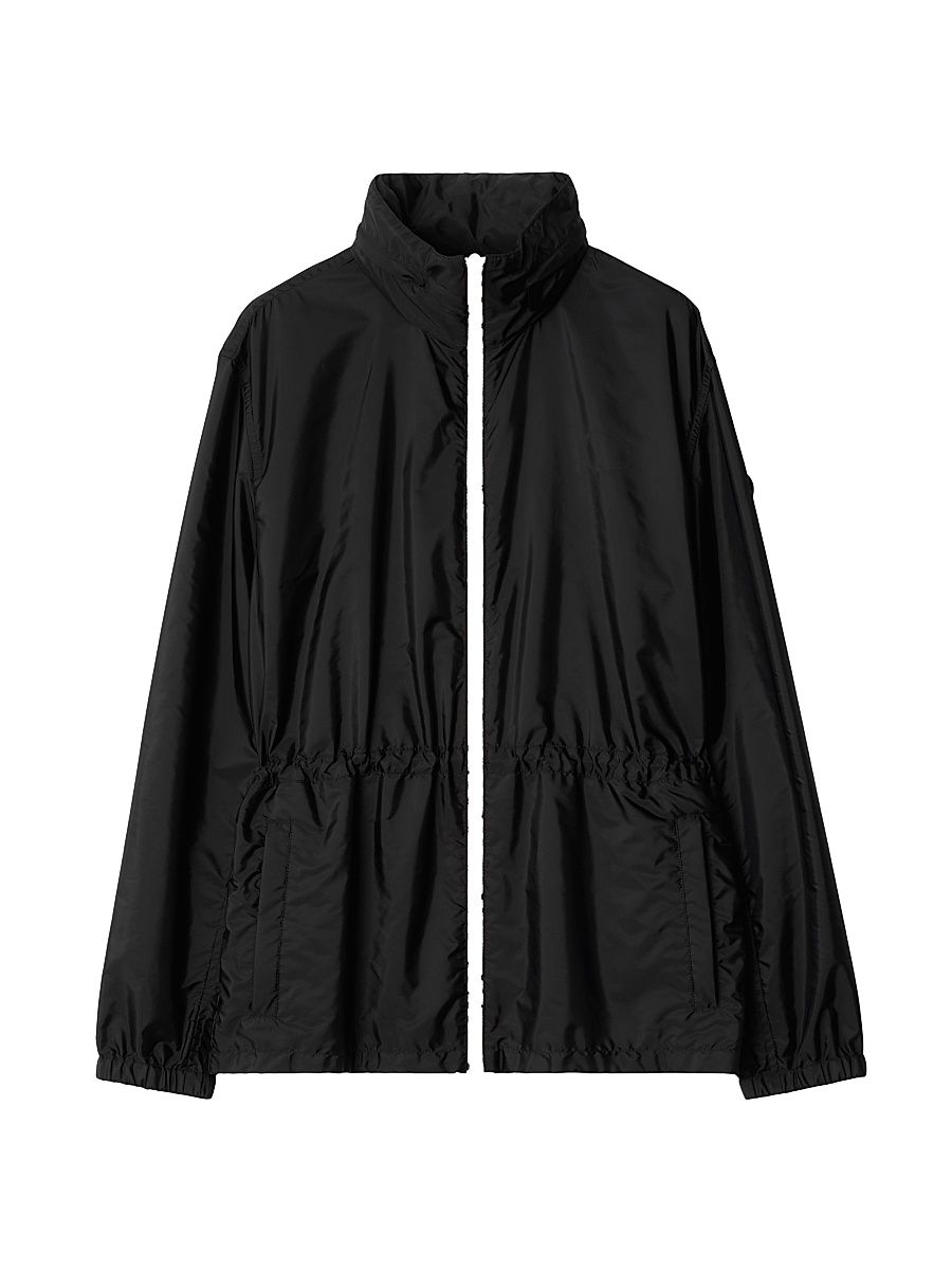 Women's Nylon Short Parka - Black - Size XS