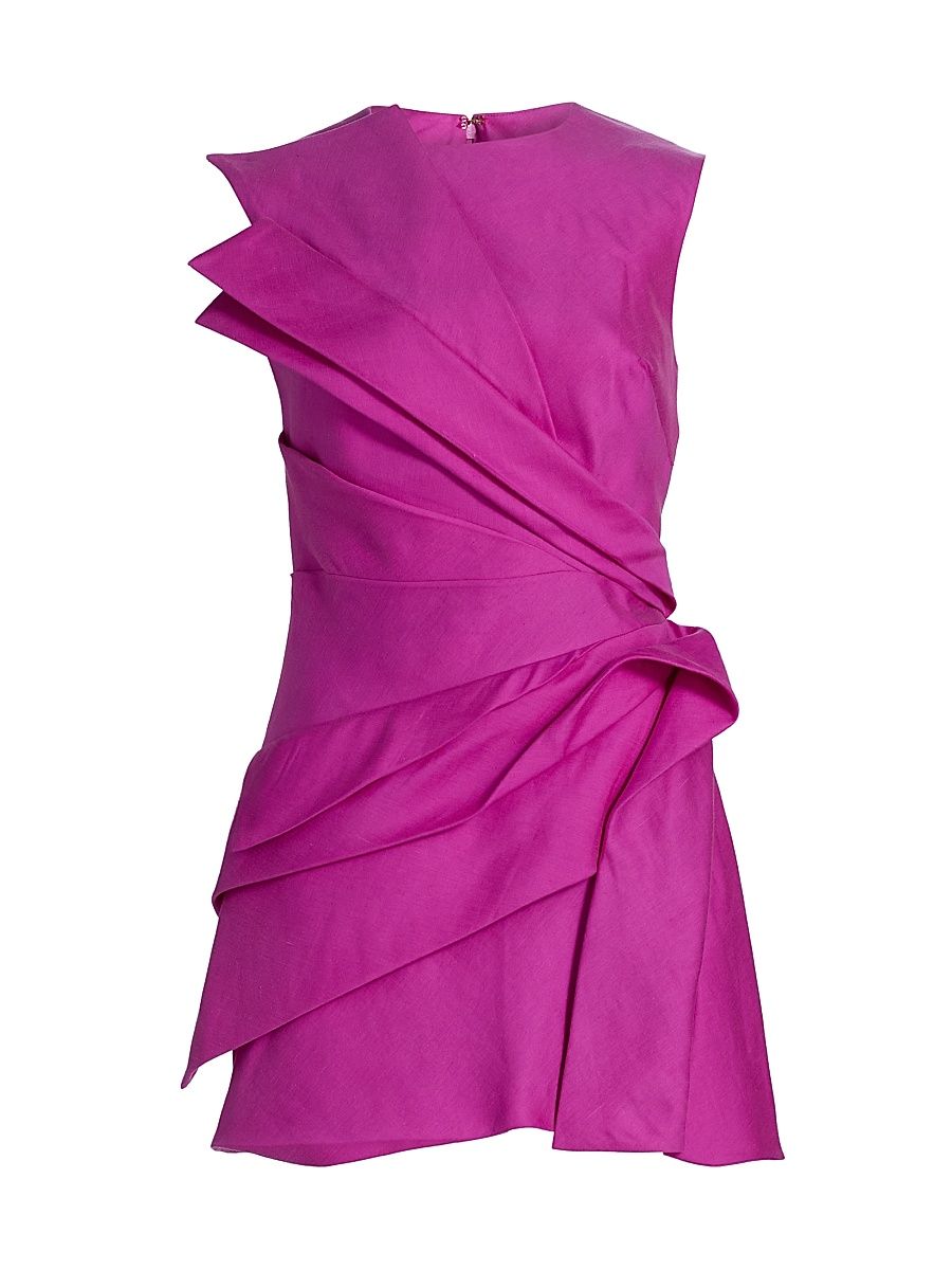 Women's Kenley Gathered Sleeveless Minidress - Amethyst - Size 4