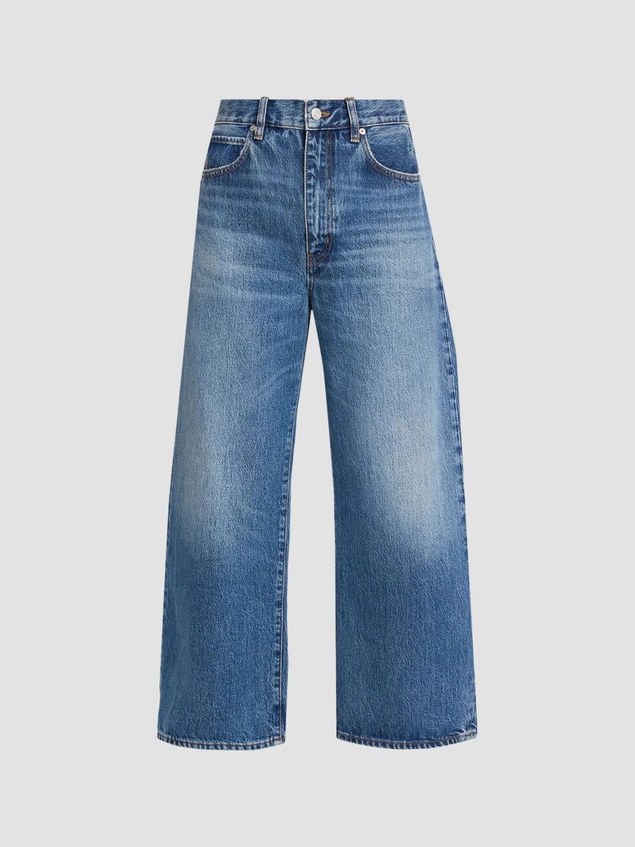 FRAME Women's The Bow Crop Jeans - Soundwave - Size 26