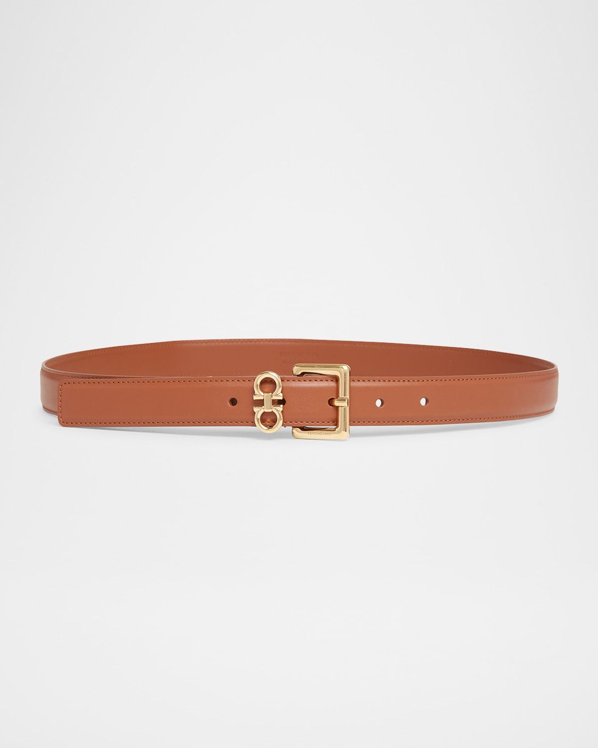 Donna Calfskin Leather Mini Gancini Belt
