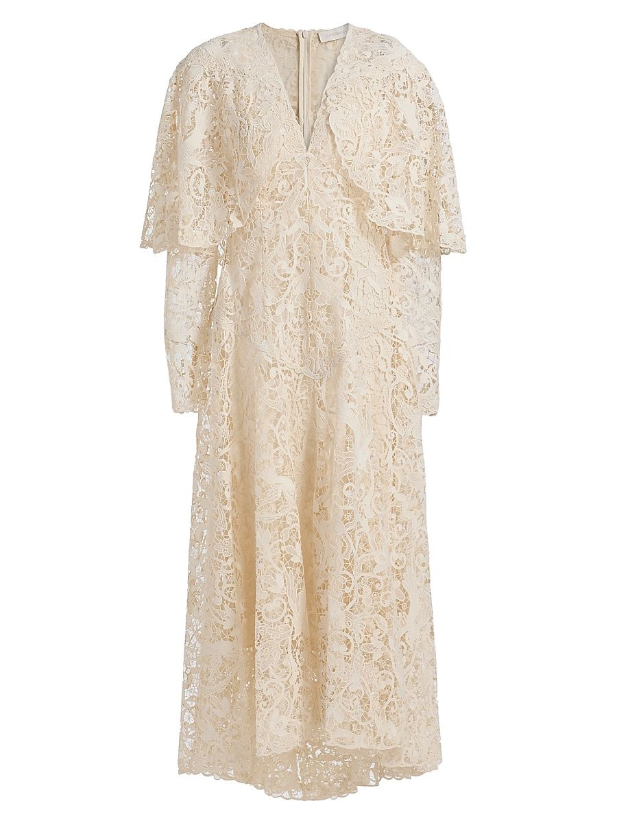 Women's Memento Bird Lace Maxi Dress - Cream - Size 8