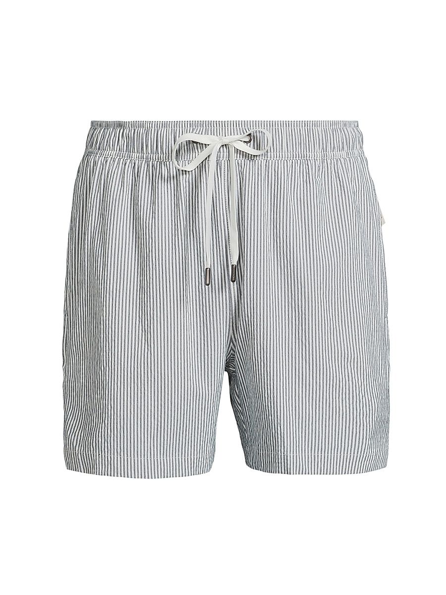 Men's Charles Swim Trunks - Deep Navy White - Size XL