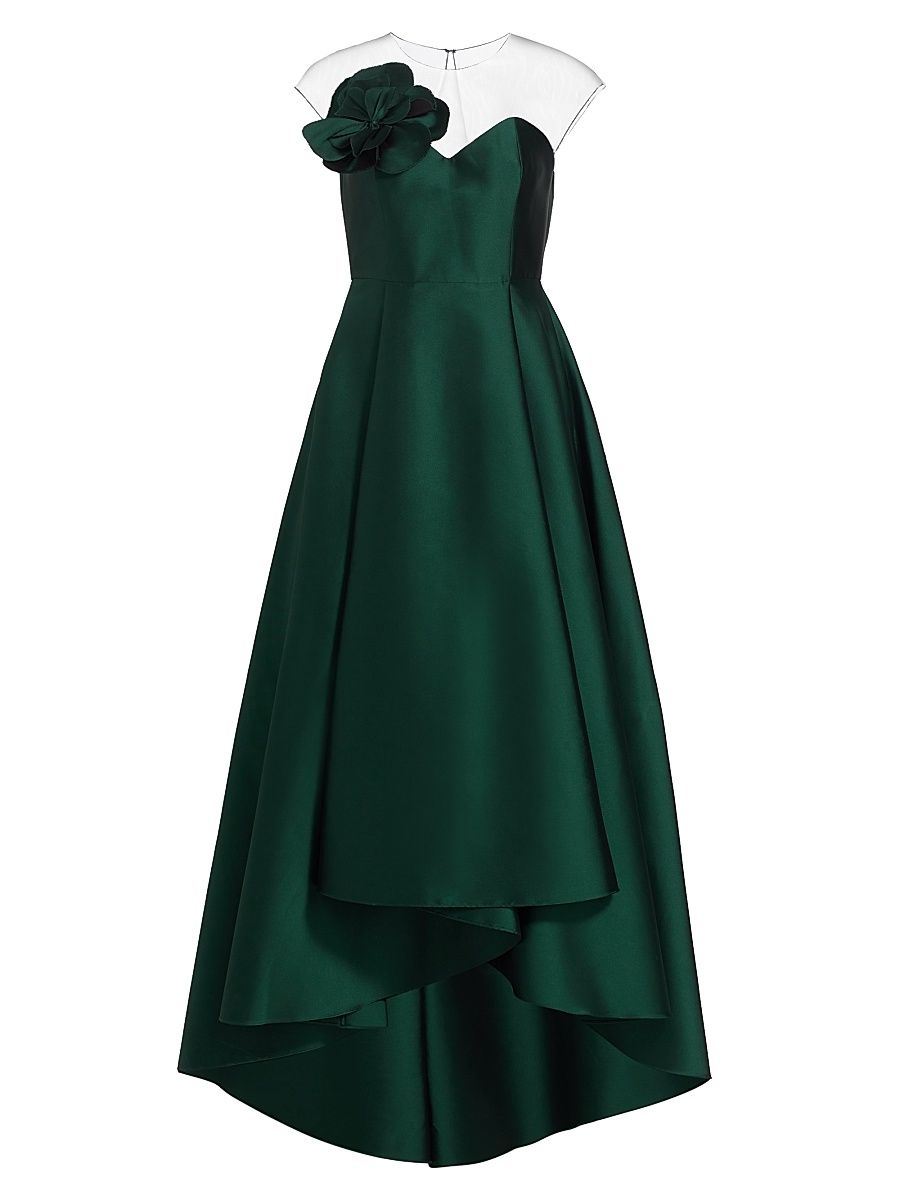 Women's Blakely High-Low Gown - Forest Green - Size 2