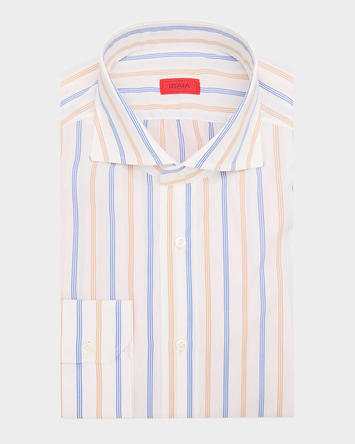 Men & apos;s Variegated Stripe Cotton Dress Shirt