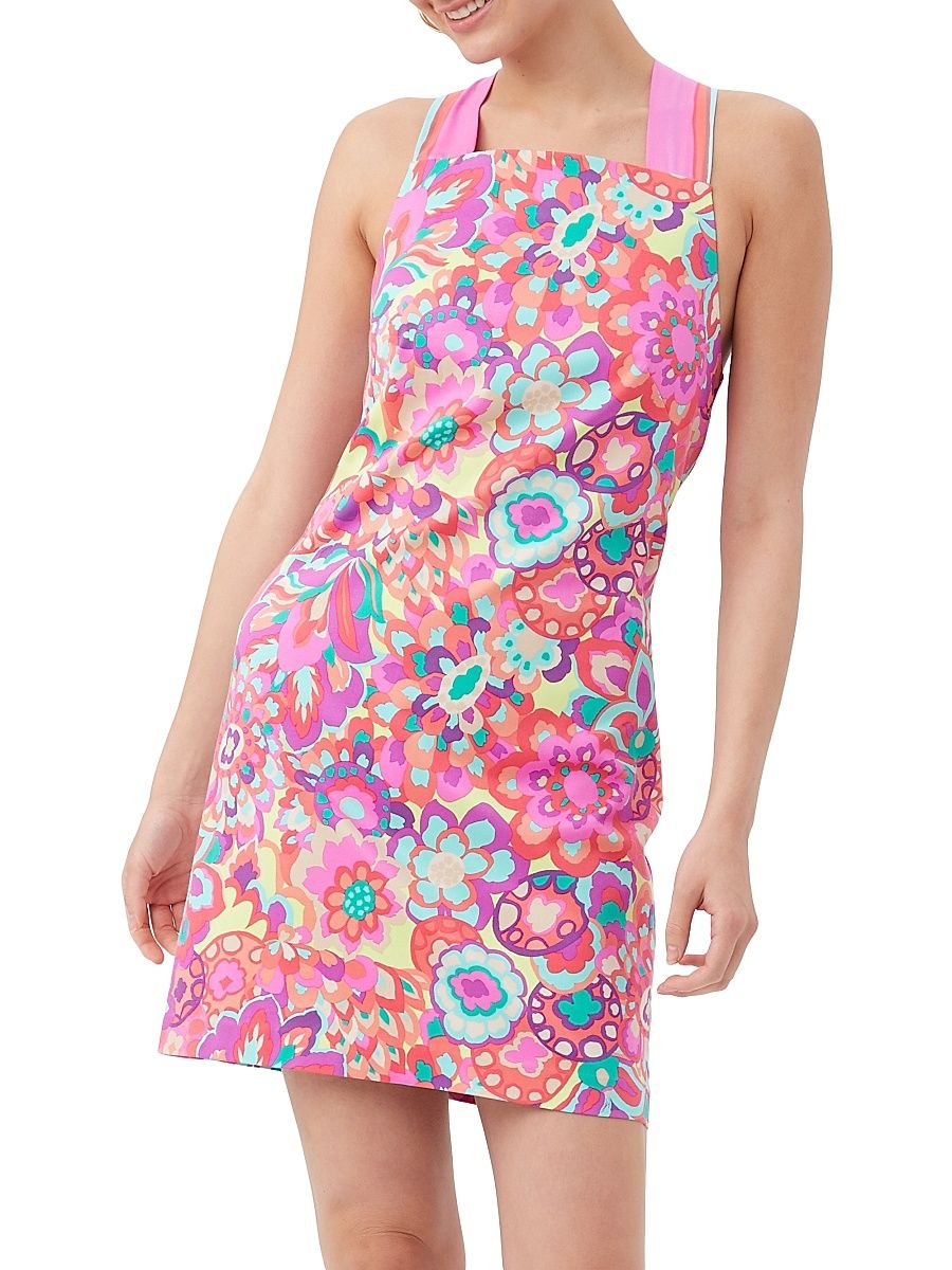 Women's Alivia Floral Apron Dress - Size 14
