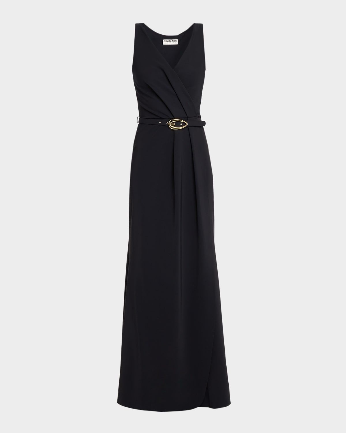 Heiha Sleeveless Draped Gown