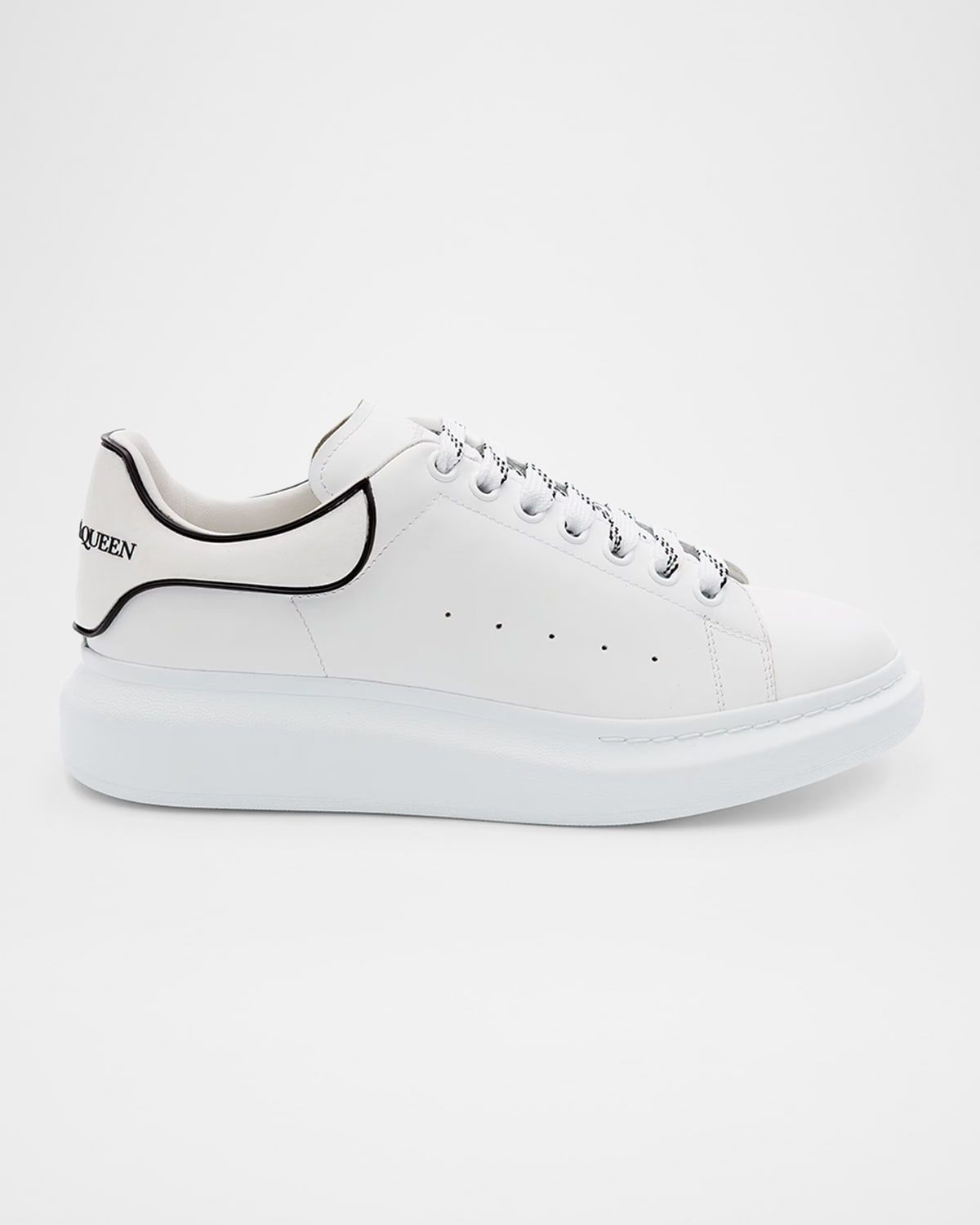 Men & apos;s Contrast-Trim Leather Oversized Sneakers