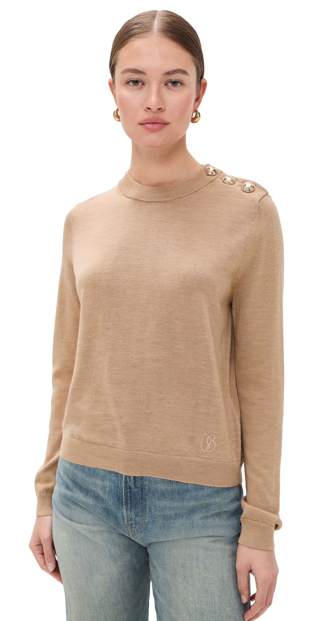ba & sh Pull Byleil Sweater Beige Chine 2
