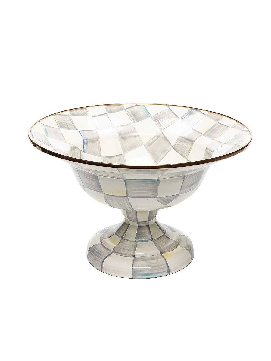 Sterling Check Compote - Sterling Check - Size Large