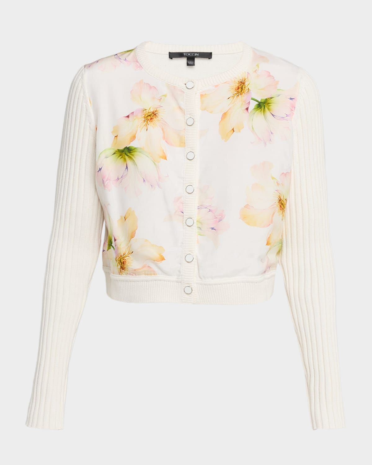 Miriam Silk Combo Cardigan