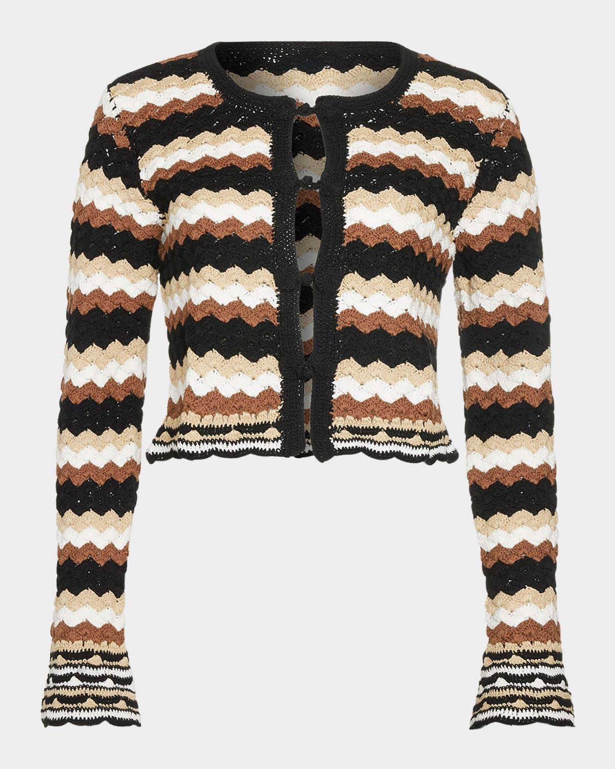 Alanza Crochet-Knit Cardigan