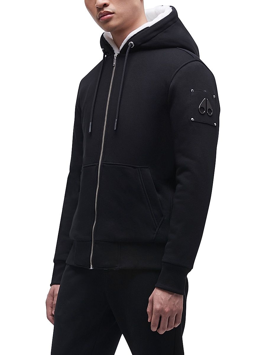 Men's Classic Bunny Jacket - Black White - Size Medium