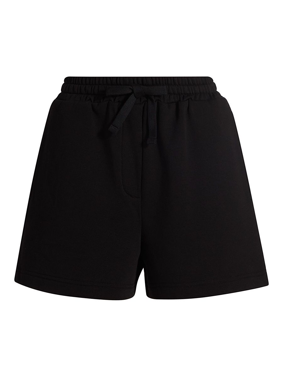 Women's Logo Cutout Sweat Shorts - Black - Size 8