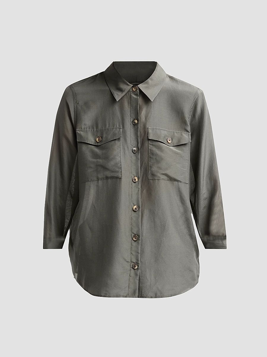 Women's Pearson Military Blouse - Ash Olive - Size XL