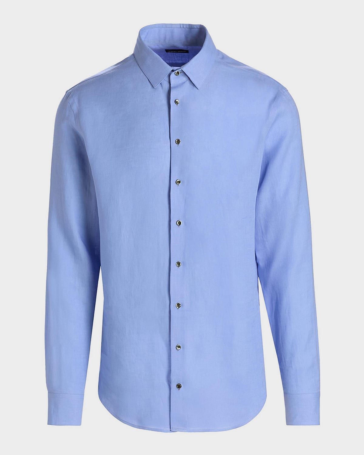 Men & apos;s Linen Classic-Fit Sport Shirt