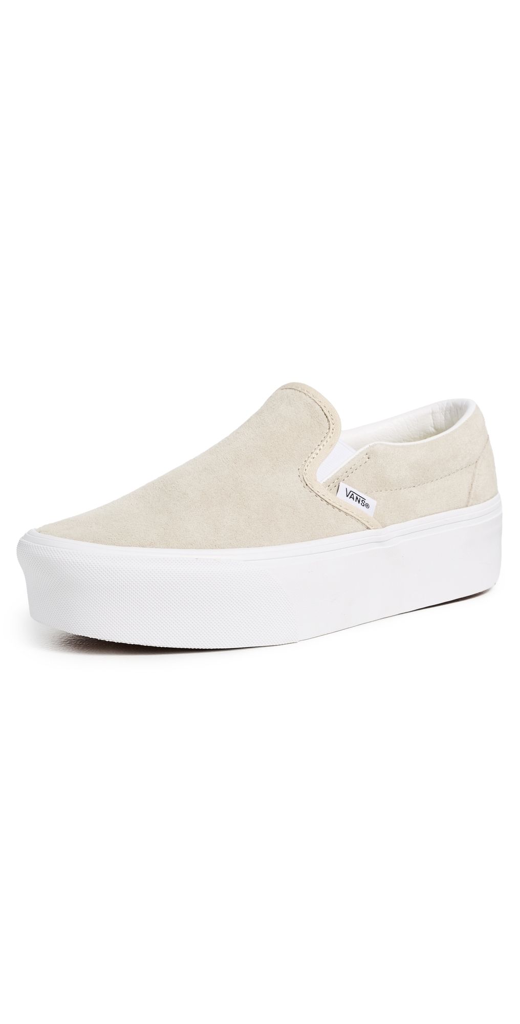 Vans Classic Slip On Stackform Sneakers Nubuck Oatmeal M 3.5/ W 5