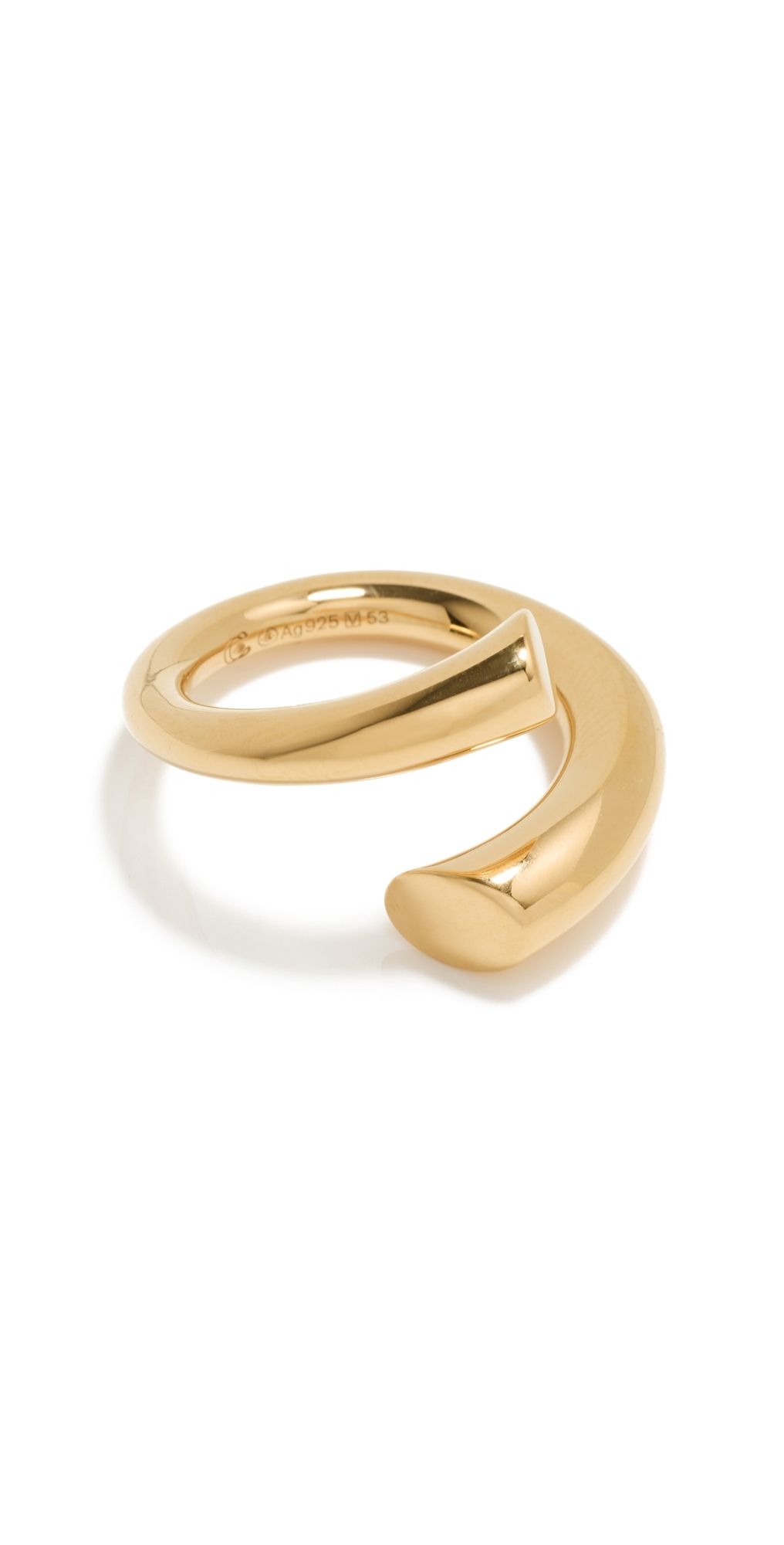 Charlotte Chesnais Bague Biseau Ring Vermeil 53