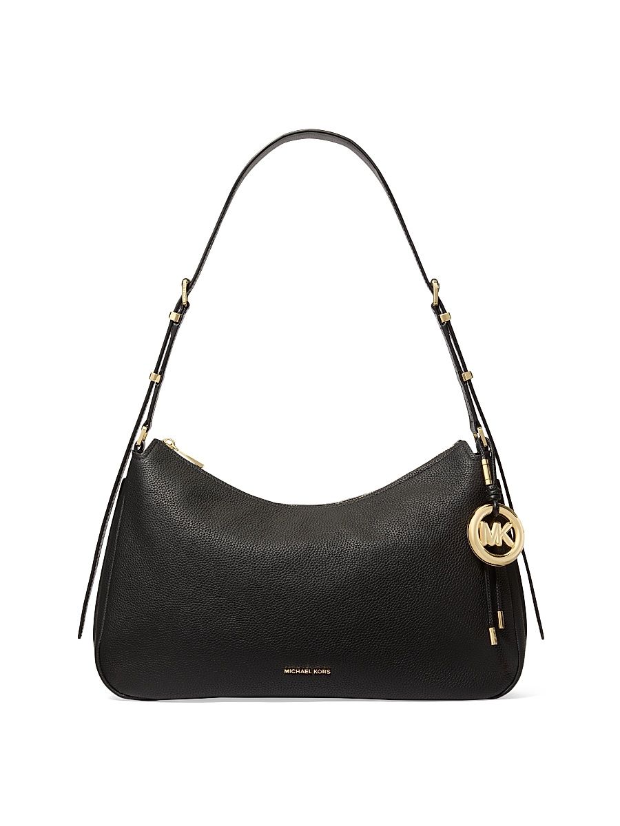 Women's Nolita Medium Leather Shoulder Bag - Black