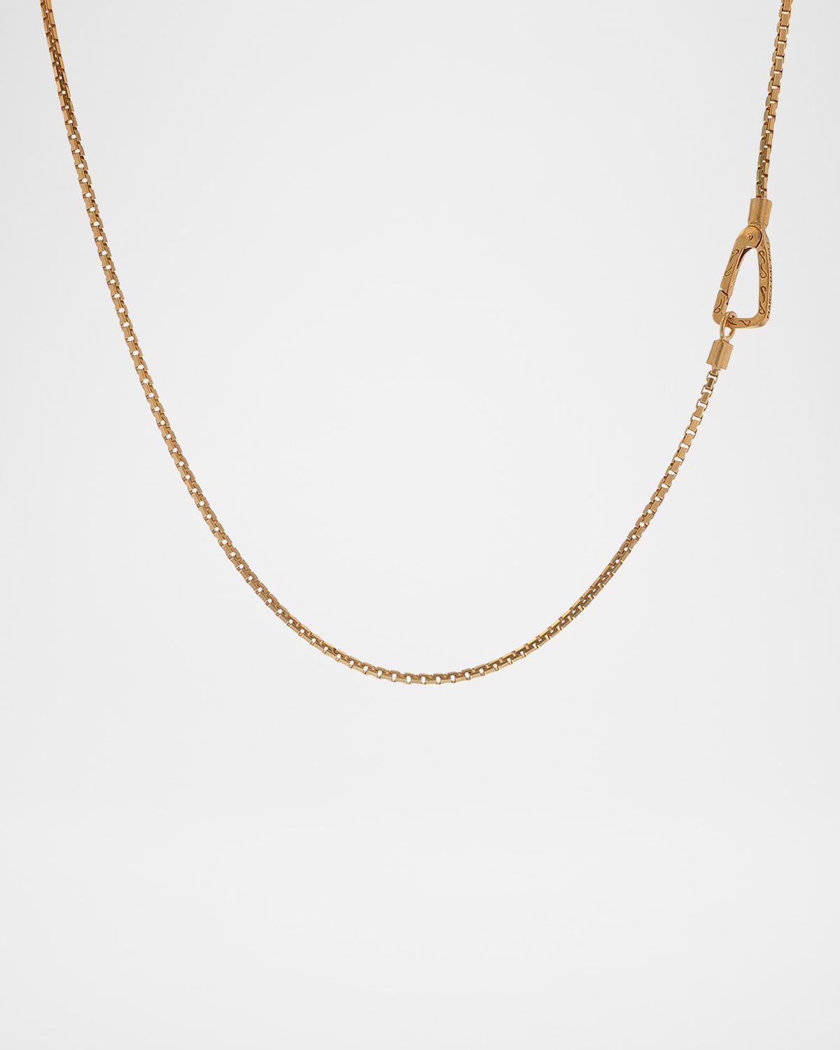 Men & apos;s Ulysses 18K Matte Gold Vermeil Necklace, 20.5"L