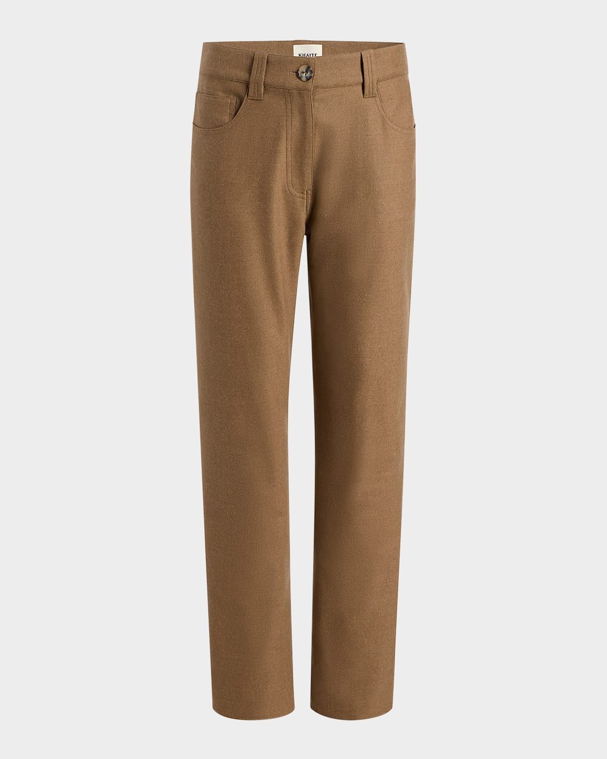 Callum Wool Crepe Straight-Leg Pants