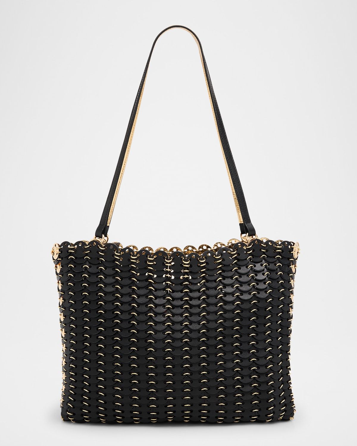 Sac a Main Leather Disc Link Shoulder Bag