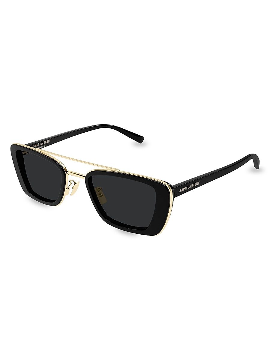 Women's 50MM Rectangular Sunglasses - Black