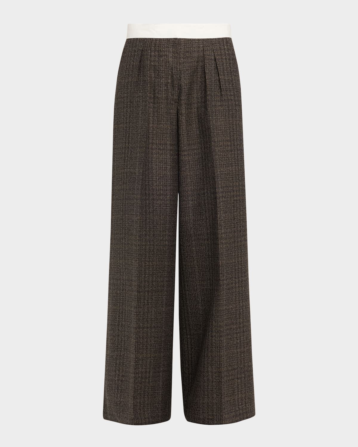 Elia Plaid Italian Wool Trousers