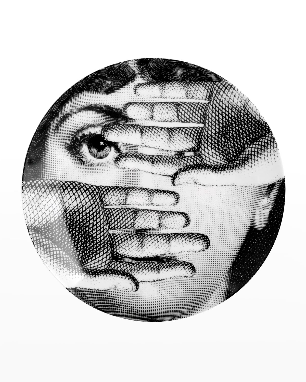 Tema E Variazioni n. 154 Hands over Face Wall Plate