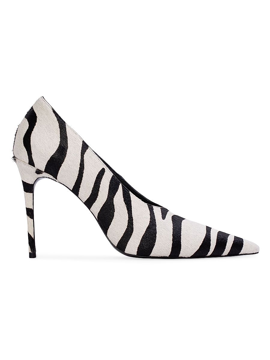 Women's Jona 100MM Zebra Pony Hair Pumps - Zebra Pony Hair - Size 11